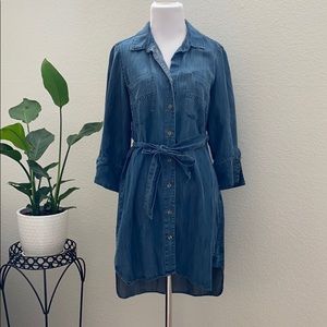 Bella Dahl Denim Blue Button Dress Tie